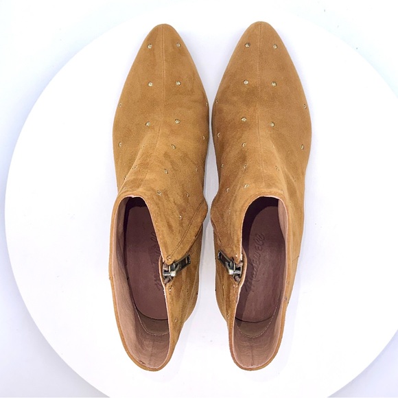 Madewell Bea Suede Studded Ankle Boots 8 EUC - Picture 8 of 11